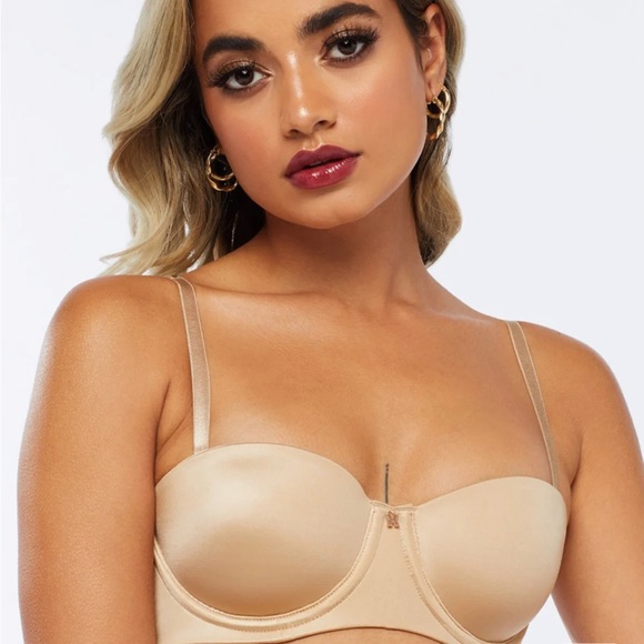 Savage X Fenty Honey Nude Core Microfiber Strapless Bra - Picture 5 of 11